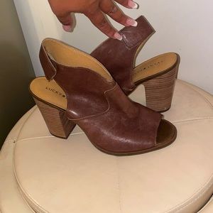 Lucky Brand Distressed Ankle Booties Size 9.5